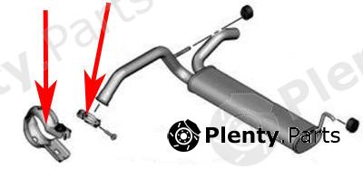 Genuine CITROEN / PEUGEOT part 171382 Clamp Set, exhaust system