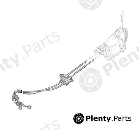 Genuine CITROEN / PEUGEOT part 2444AN Cable, manual transmission