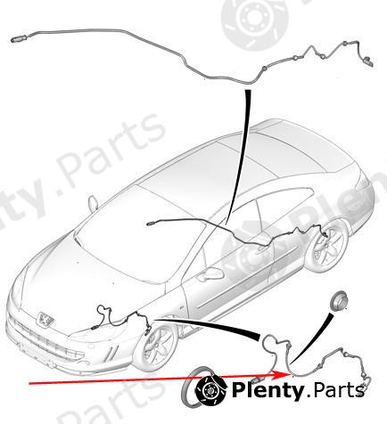 Genuine CITROEN / PEUGEOT part 4545H5 Sensor, wheel speed