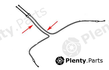 Genuine CITROEN / PEUGEOT part 4745N4 Cable, parking brake