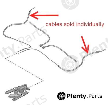 Genuine CITROEN / PEUGEOT part 474615 Cable, parking brake