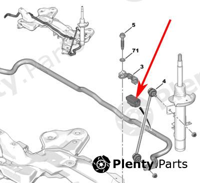 Genuine CITROEN / PEUGEOT part 5094A2 Bearing Bush, stabiliser