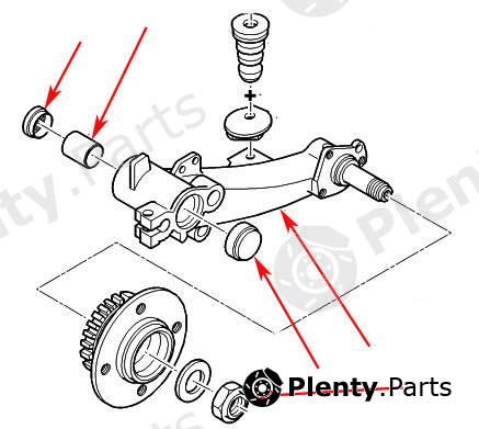 Genuine CITROEN / PEUGEOT part 5175G0 Axle Beam