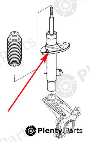 Genuine CITROEN / PEUGEOT part 520857 Shock Absorber