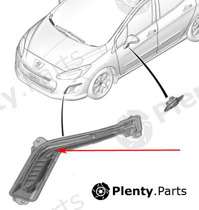 Genuine CITROEN / PEUGEOT part 6208X4 Daytime Running Light