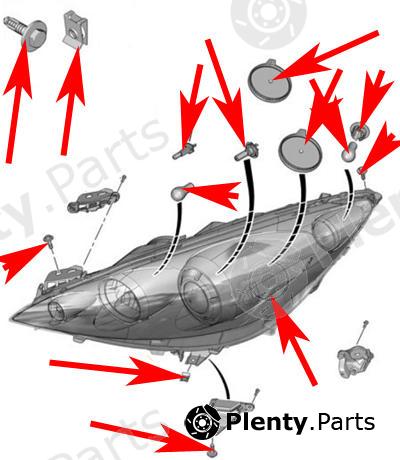 Genuine CITROEN / PEUGEOT part 6208X6 Headlight