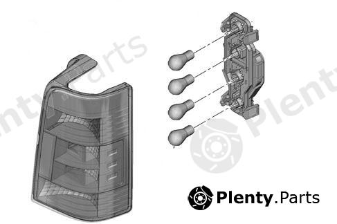 Genuine CITROEN / PEUGEOT part 6350EE Combination Rearlight