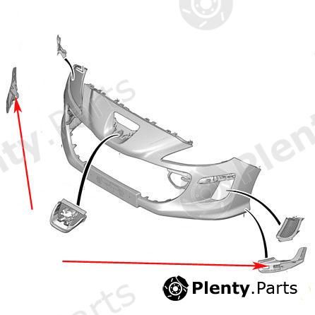 Genuine CITROEN / PEUGEOT part 7416G2 Mounting Bracket, bumper