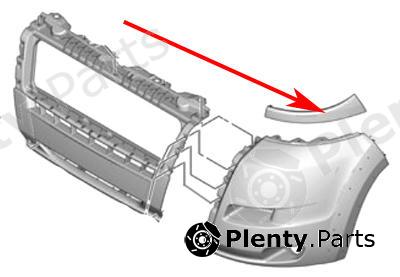 Genuine CITROEN / PEUGEOT part 7810R0 Headlight Trim