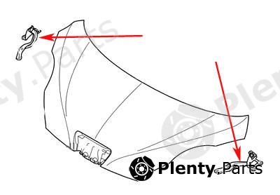 Genuine CITROEN / PEUGEOT part 791339 Hinge, bonnet