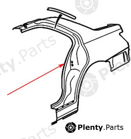 Genuine CITROEN / PEUGEOT part 8525R6 Wing