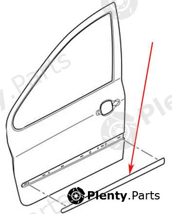 Genuine CITROEN / PEUGEOT part 8545W1 Trim/Protective Strip, door