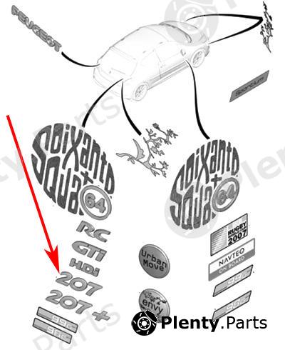 Genuine CITROEN / PEUGEOT part 8665PV Replacement part
