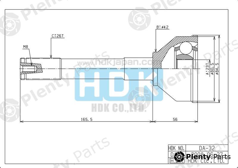  HDK part DA32 Joint Kit, drive shaft