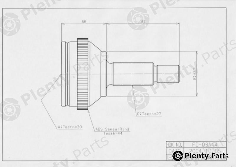  HDK part FD03A44 Replacement part