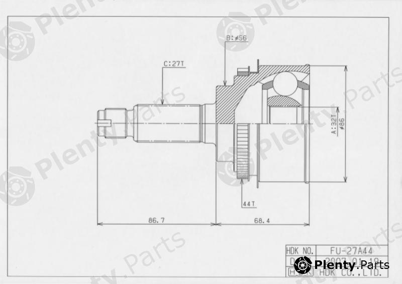  HDK part FU27A44 Replacement part