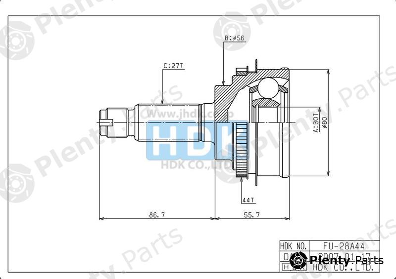  HDK part FU28A44 Replacement part