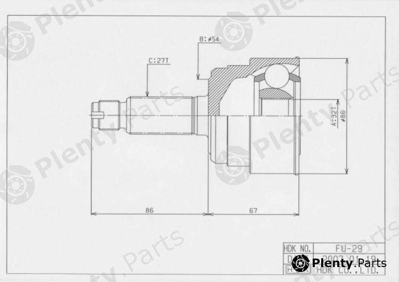  HDK part FU29 Replacement part