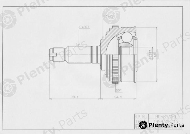  HDK part HO31A50 Replacement part