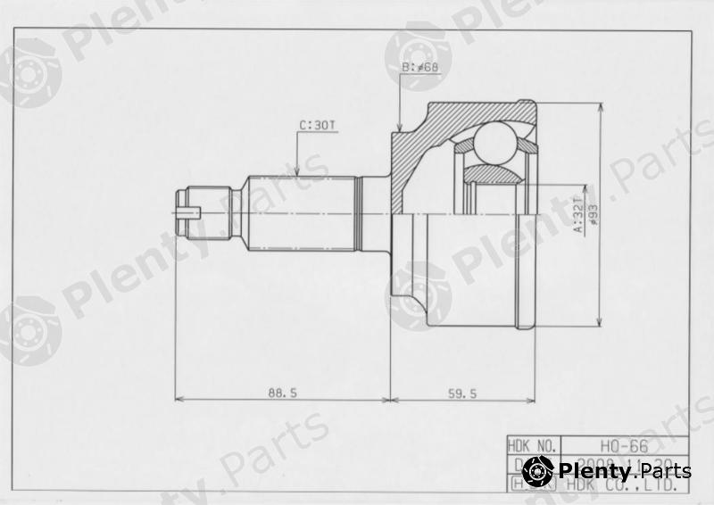  HDK part HO-66 (HO66) Replacement part