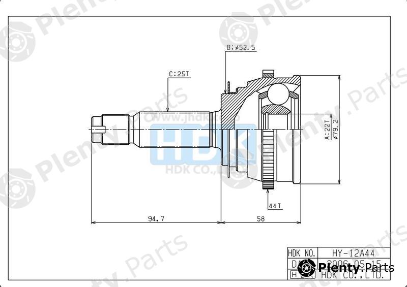  HDK part HY12A44 Replacement part