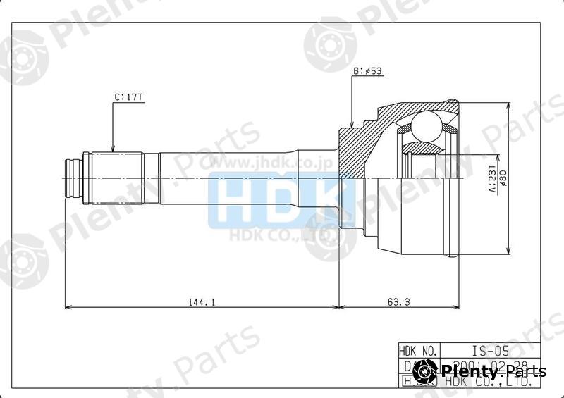  HDK part IS05 Joint Kit, drive shaft