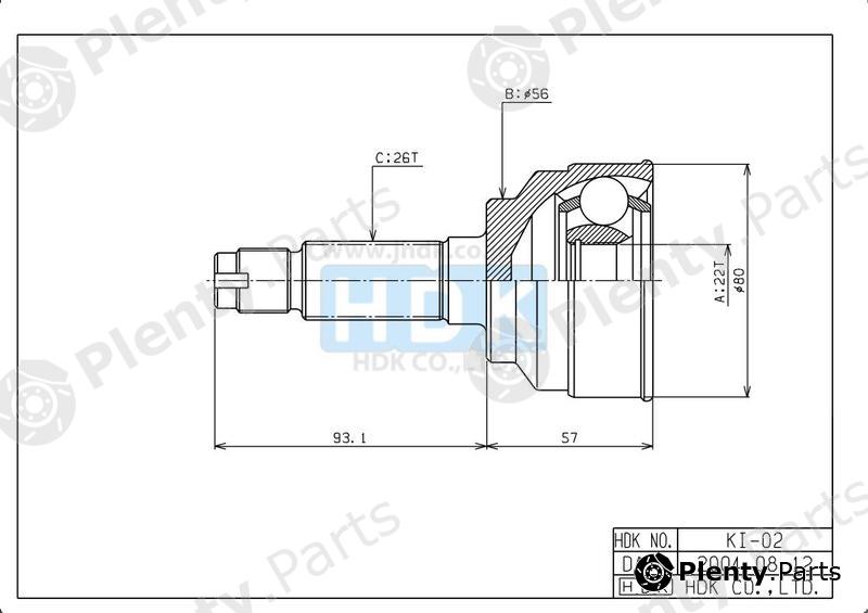  HDK part KI02 Replacement part