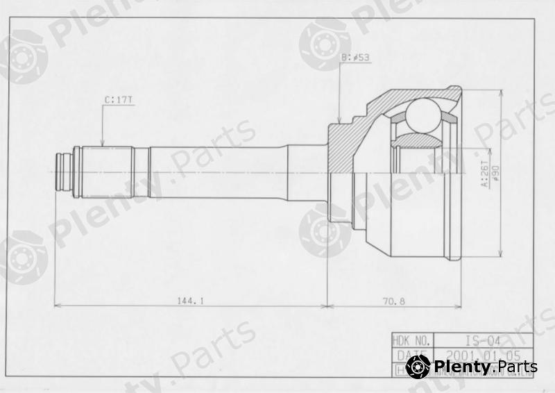  HDK part KI009 Replacement part