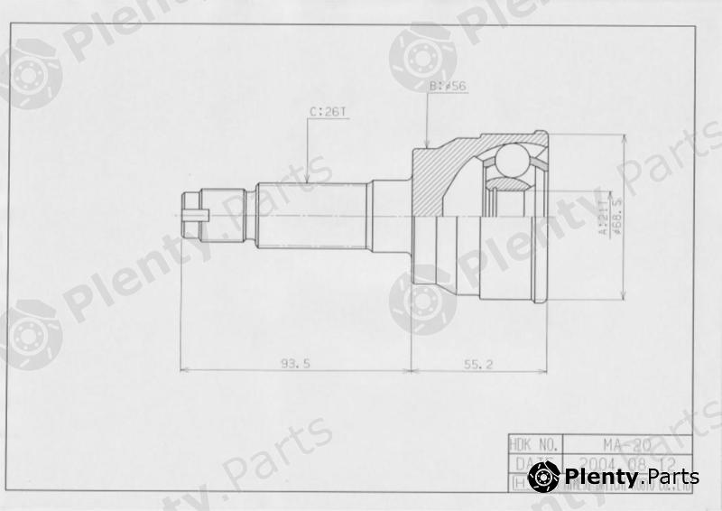  HDK part MA20 Replacement part