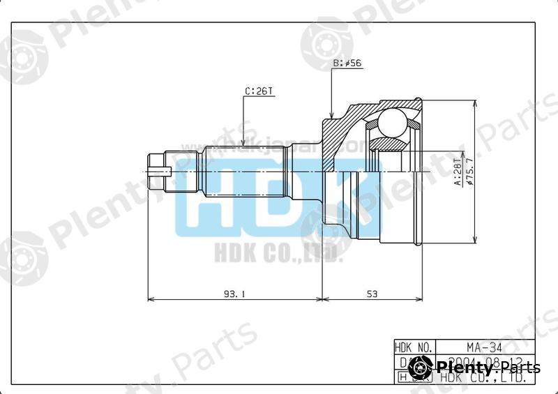  HDK part MA034 Replacement part