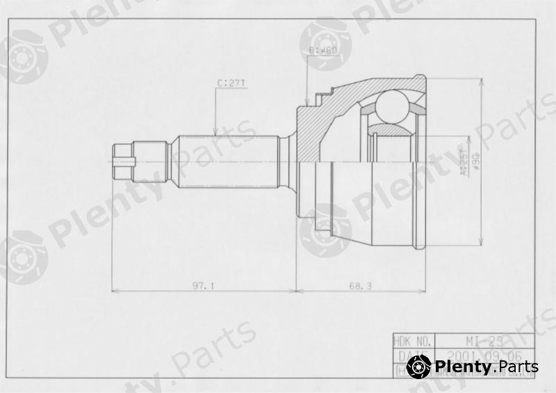  HDK part MI-023 (MI023) Replacement part