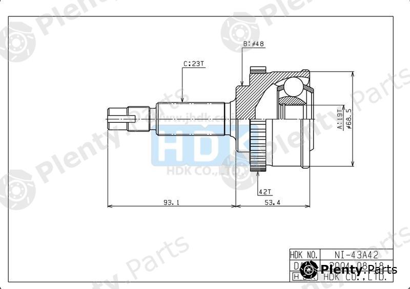  HDK part NI043A42 Replacement part
