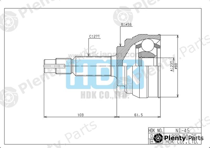  HDK part NI045 Replacement part
