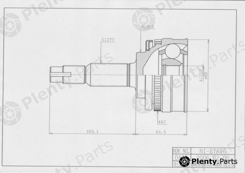  HDK part NI-51A46 (NI51A46) Replacement part