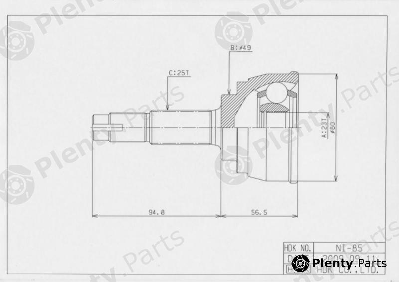  HDK part NI-085 (NI085) Replacement part