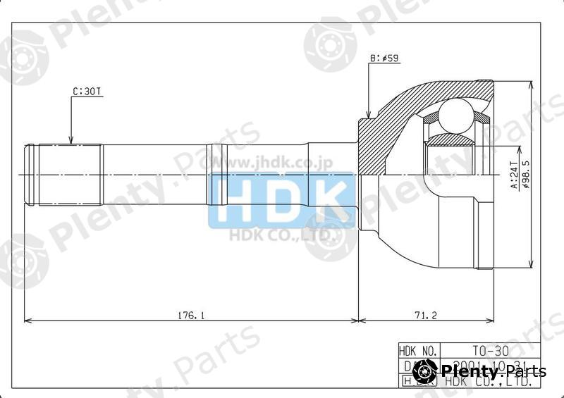  HDK part TO-30 (TO30) Replacement part
