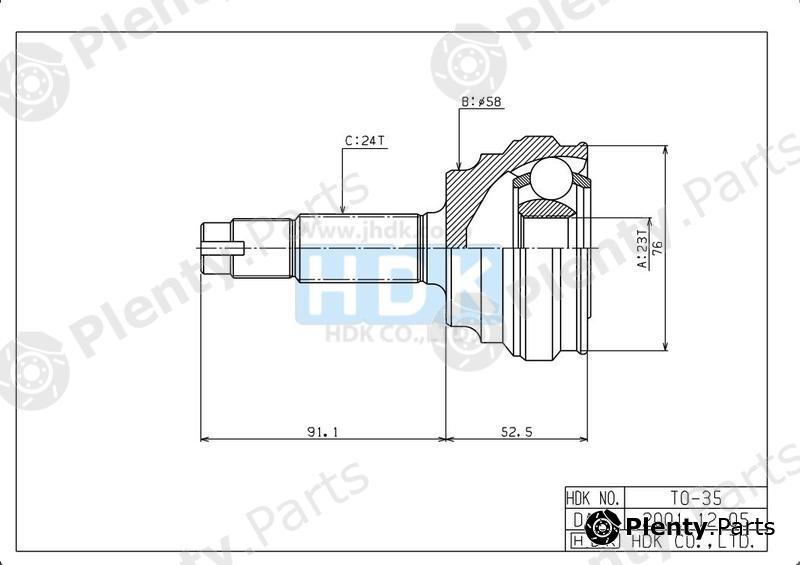  HDK part TO035 Replacement part