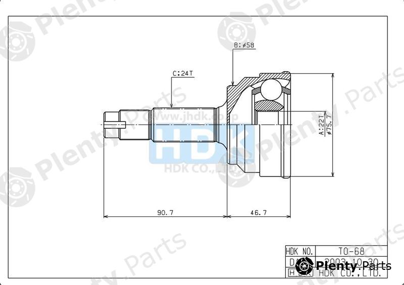  HDK part TO-68 (TO68) Replacement part