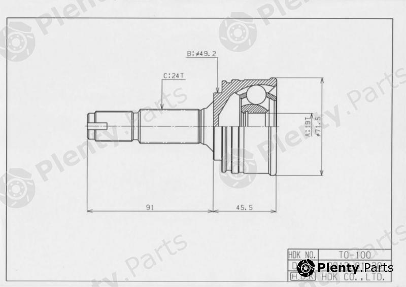  HDK part TO100 Replacement part