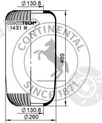  CONTITECH part 1421N Boot, air suspension