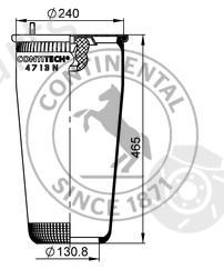  CONTITECH part 4713NP04 Boot, air suspension