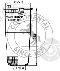  CONTITECH part 4882N1P01 Boot, air suspension