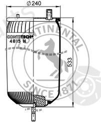  CONTITECH part 4915NP03 Boot, air suspension
