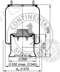  CONTITECH part 912NP01 Boot, air suspension