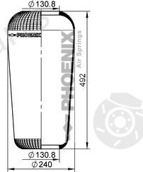  PHOENIX part 1F21D Boot, air suspension