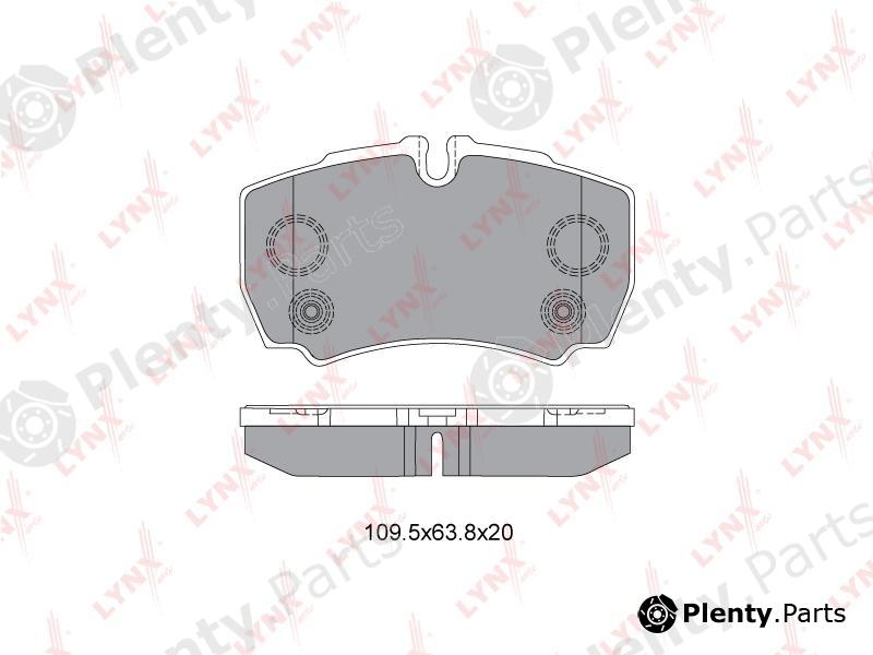  LYNXauto part BD3035 Brake Pad Set, disc brake