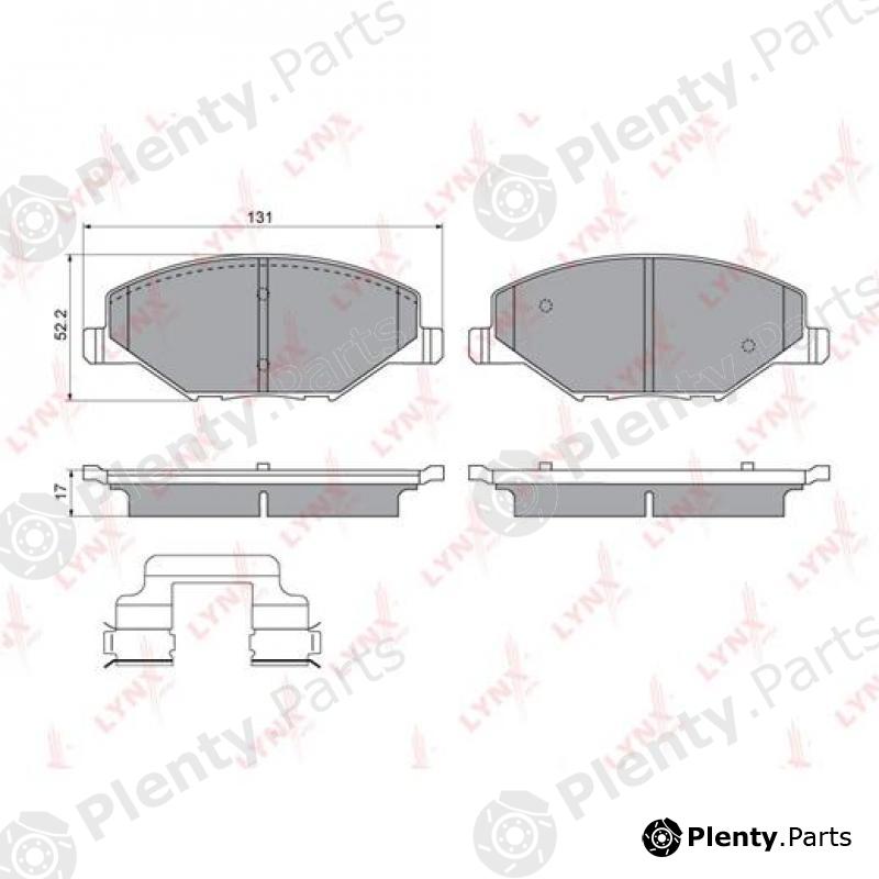  LYNXauto part BD8035 Brake Pad Set, disc brake