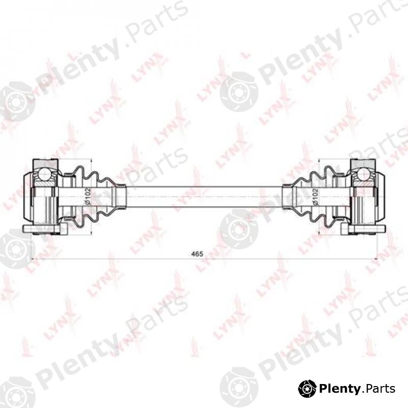  LYNXauto part CD-1401 (CD1401) Drive Shaft