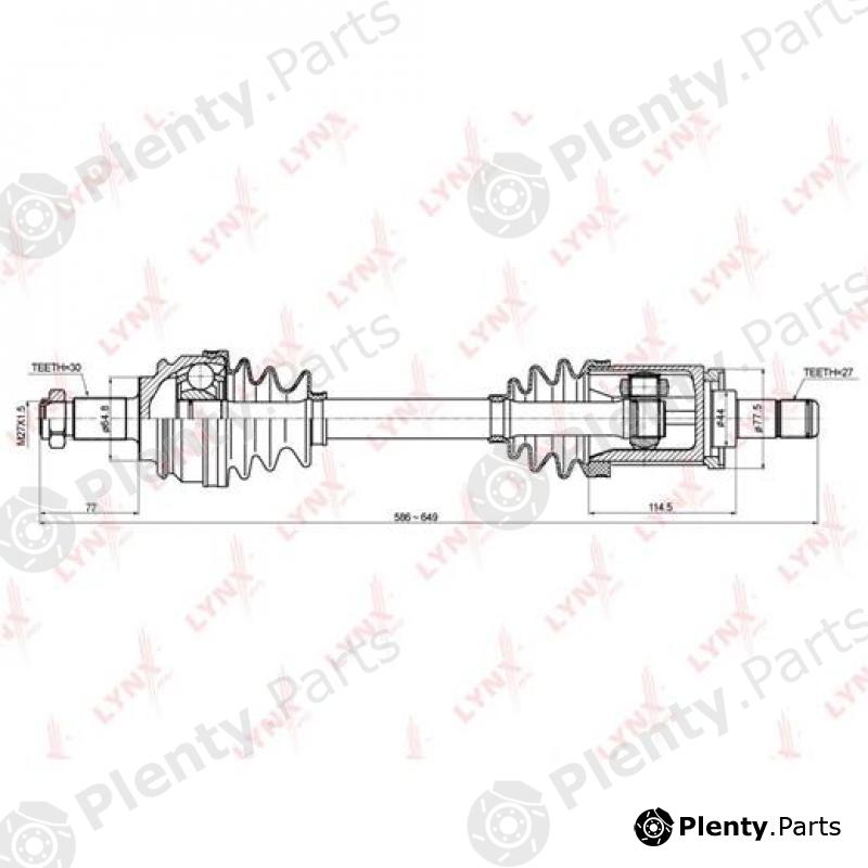  LYNXauto part CD1415 Drive Shaft