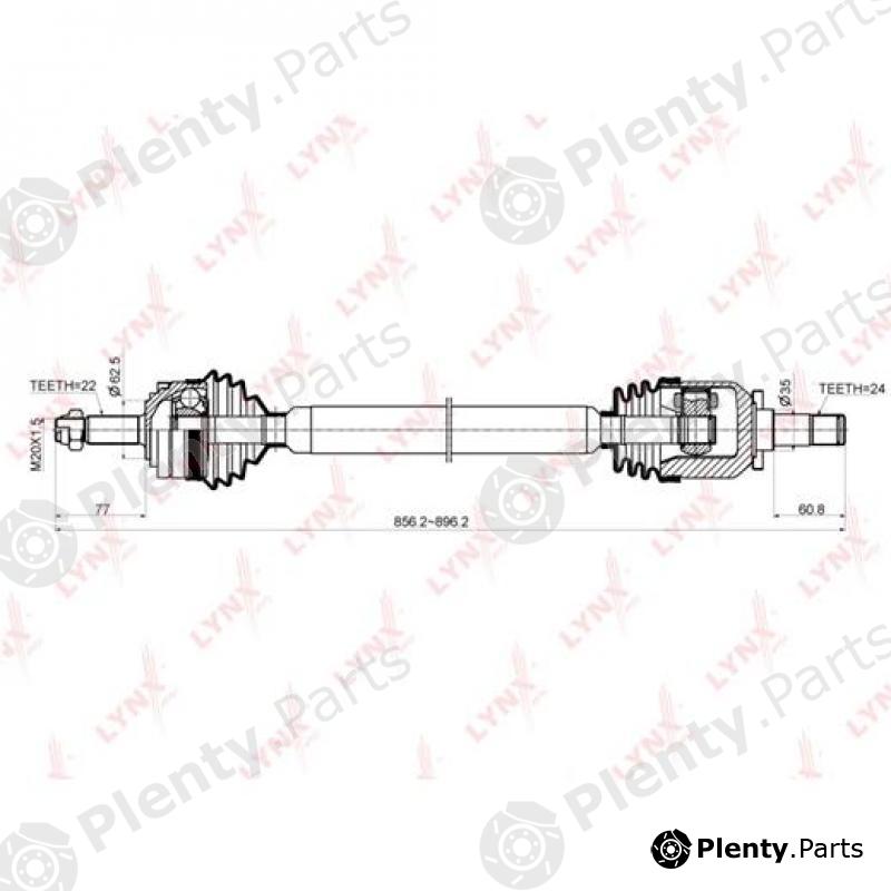  LYNXauto part CD4604 Drive Shaft